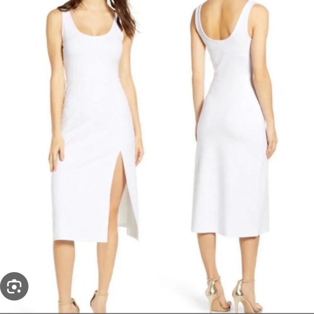 NWT Leith White Midi Dress